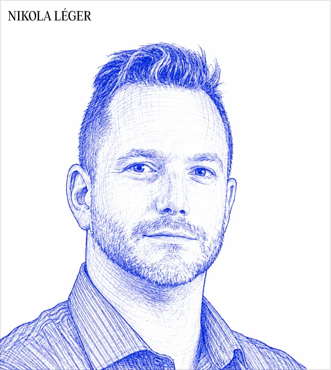 Nikola Léger, Chief Operating Officer (pen-sketch portrait)