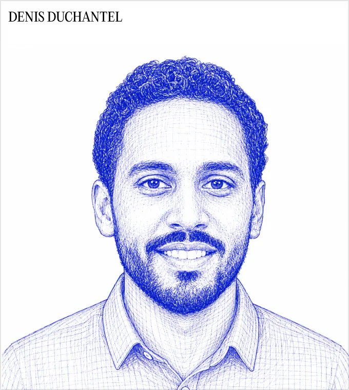 Denis Duchantel, Talent Acquisition Manager (pen-sketch portrait)